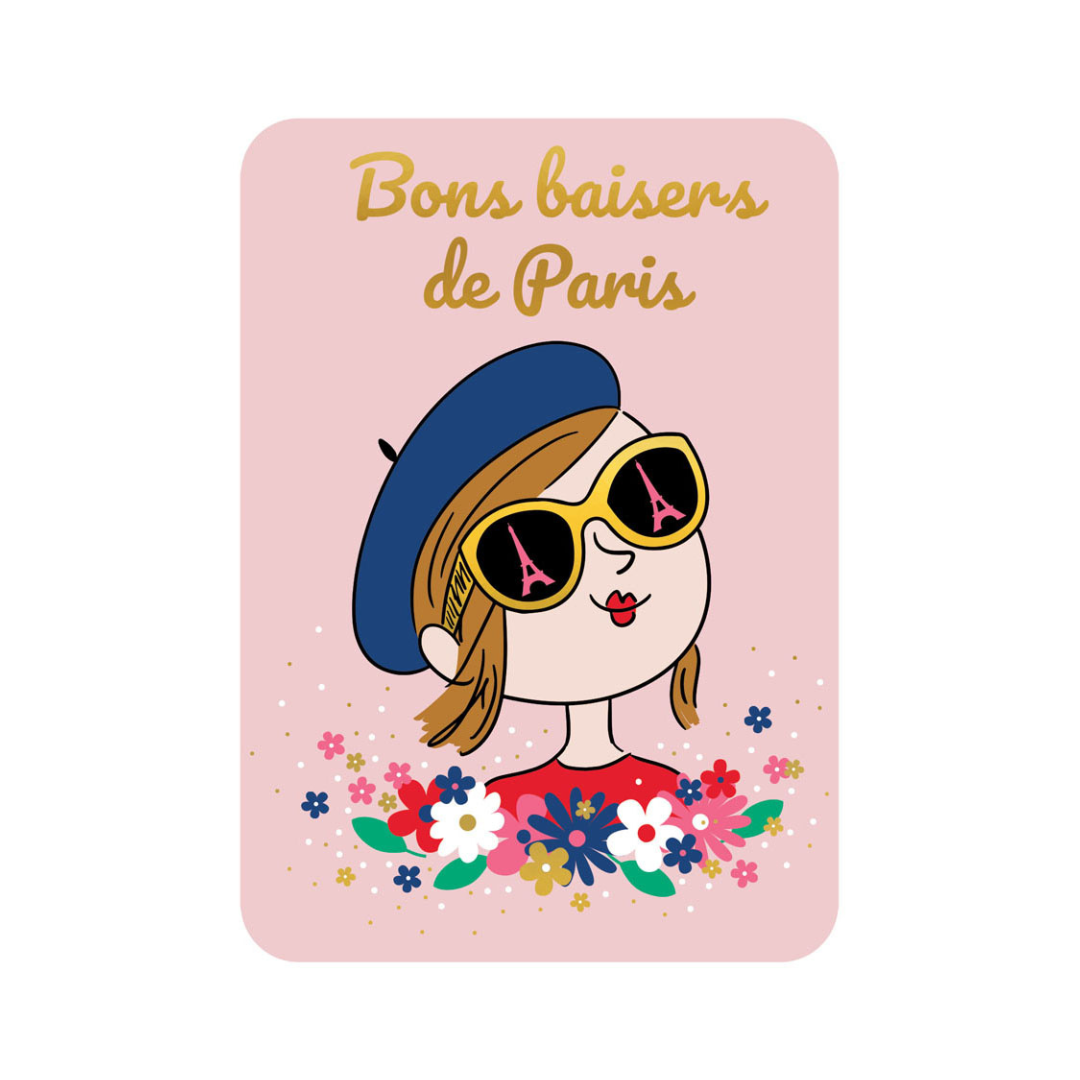 Carte postale illustrée – Messages & occasions