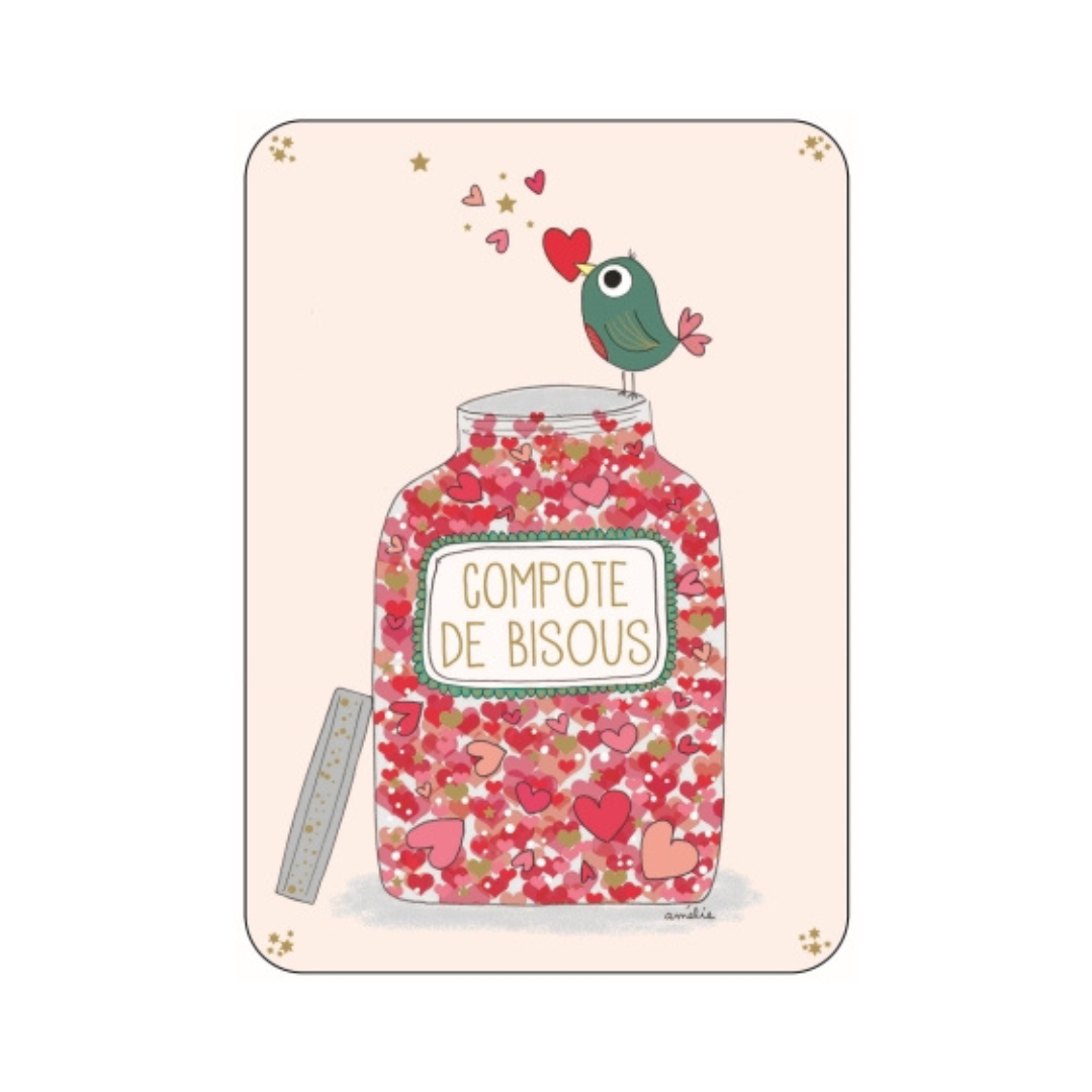 Carte postale illustrée – Messages & occasions