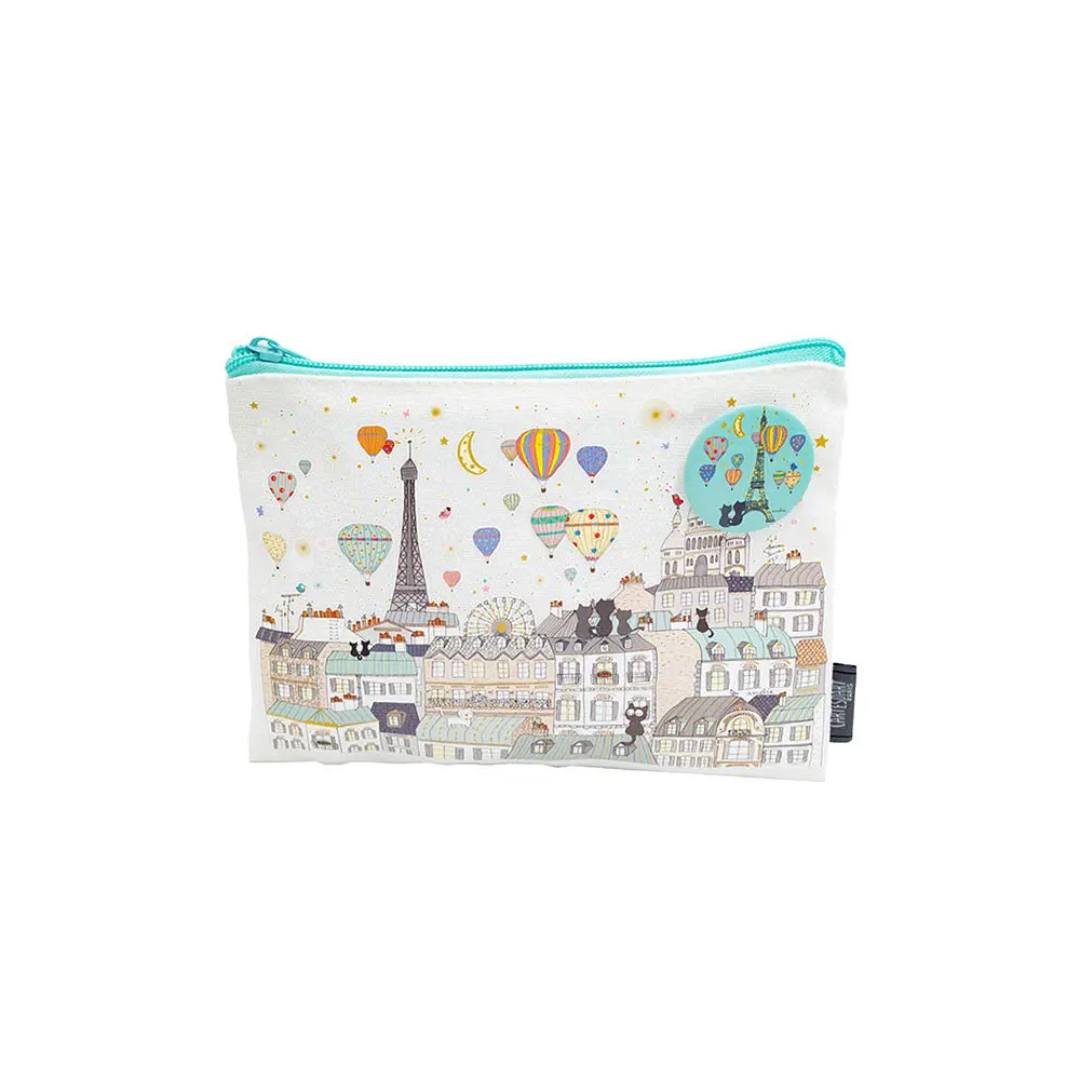 Pochette Coton Paris + Badge