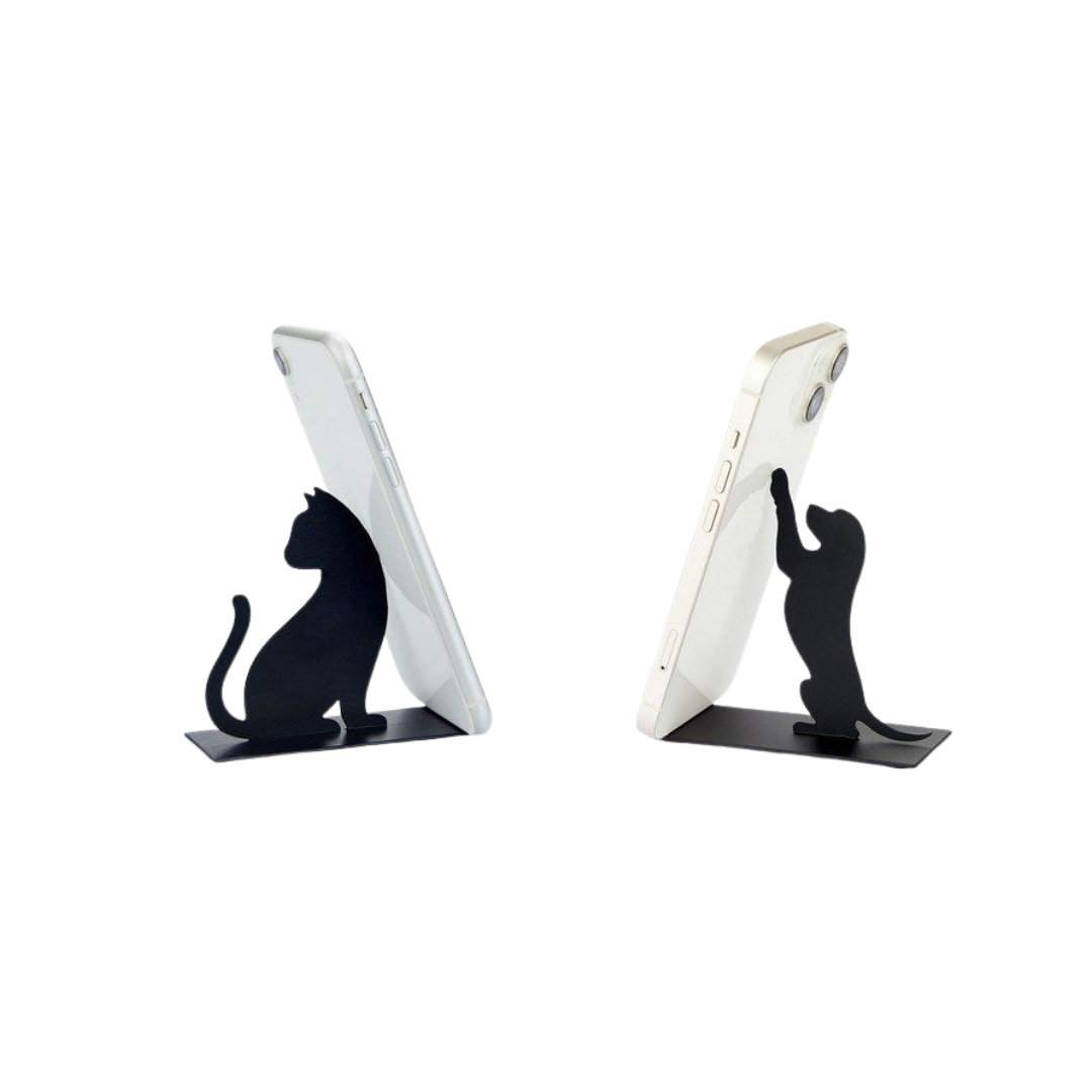 Support Smartphone Métal – Chat ou Chien Noir