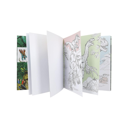Livre de Coloriage Dino World – Effet Paillettes