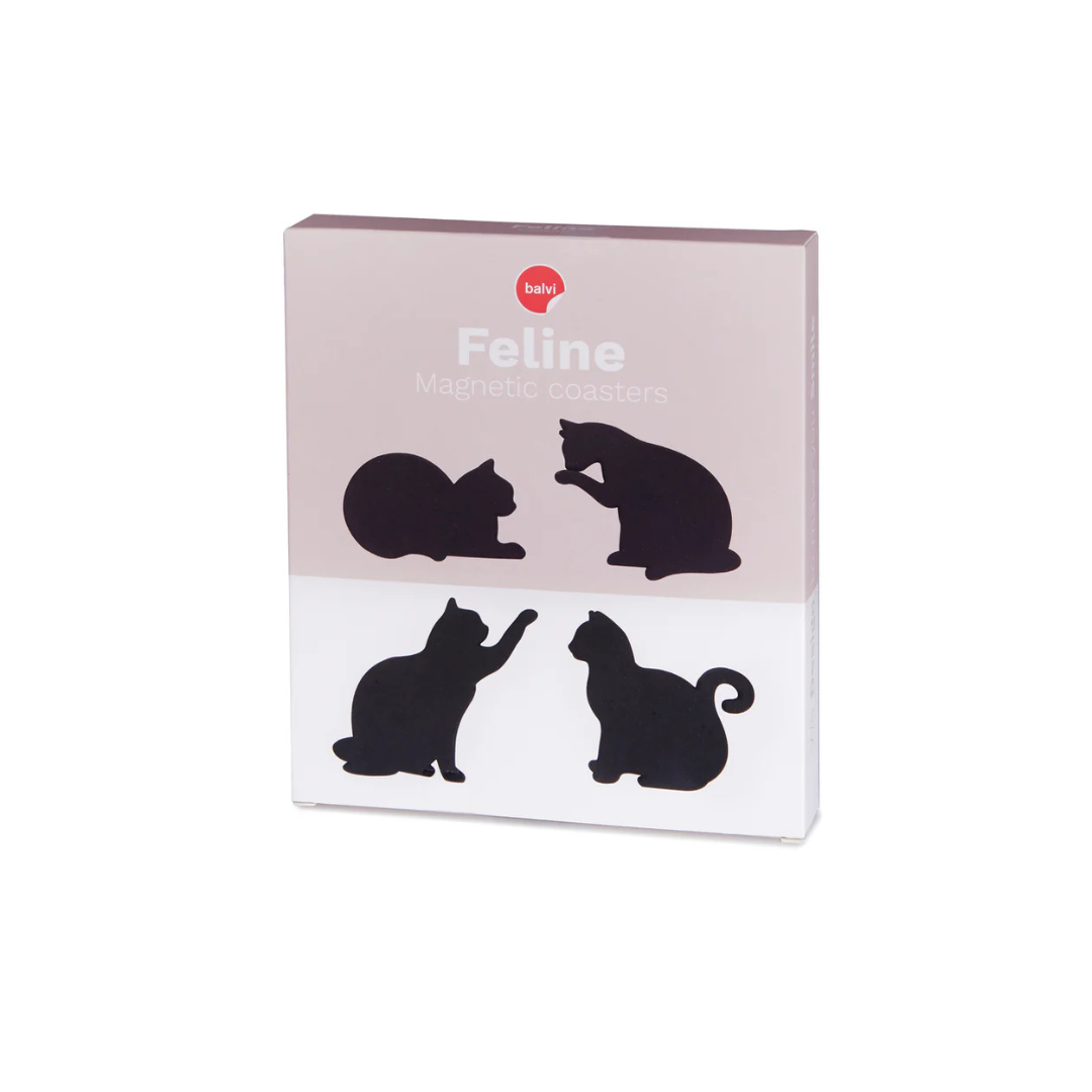 Dessous de Verre Chat – Lot de 4