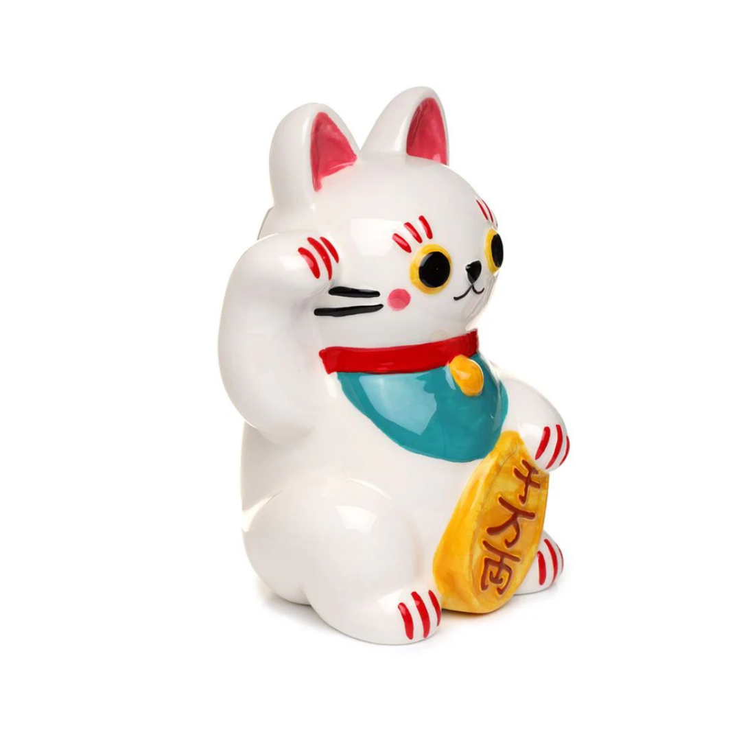 Tirelire Chat Blanc Maneki Neko – Chat Porte-bonheur