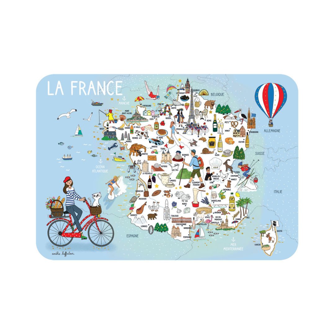 Carte postale illustrée – Messages & occasions