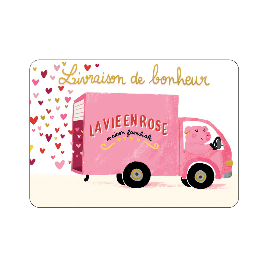 Carte postale illustrée – Messages & occasions