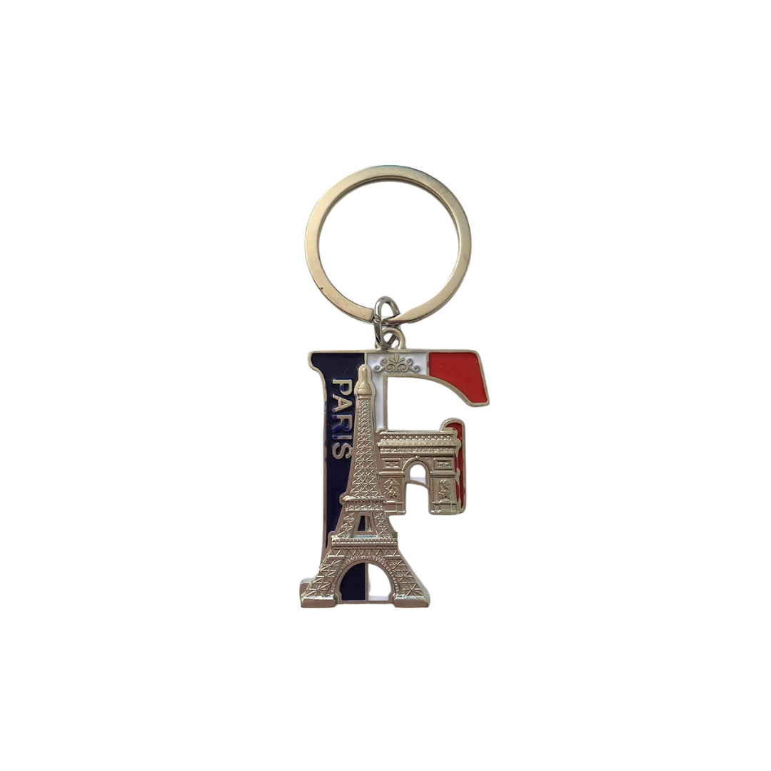 Porte-clés Lettre Alphabet Paris