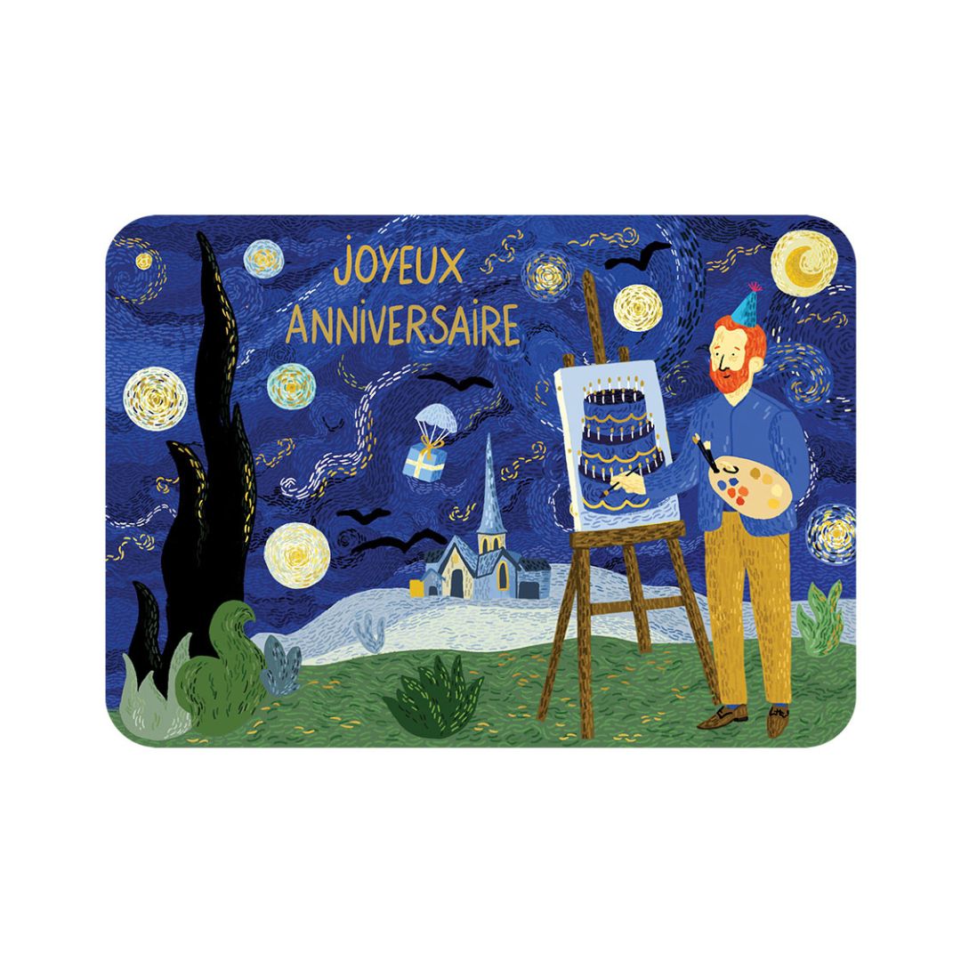 Carte postale illustrée – Messages & occasions