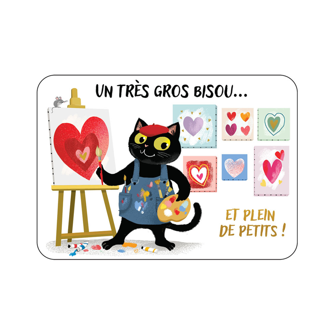 Carte postale illustrée – Messages & occasions