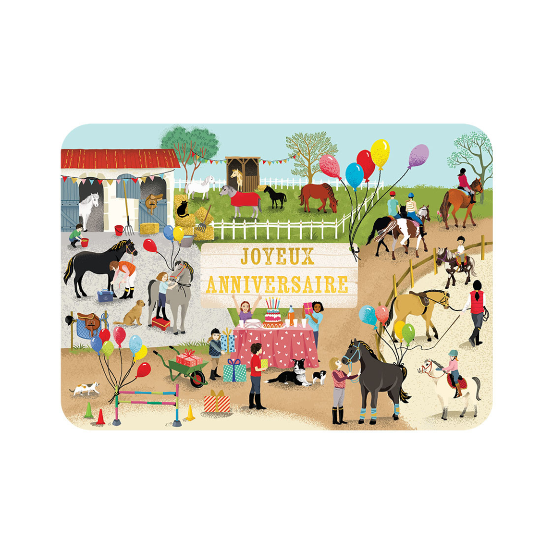 Carte postale illustrée – Messages & occasions