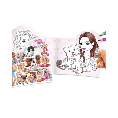 TOPModel – Livre de coloriage Kitty & Doggy