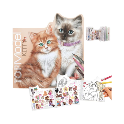 TOPModel – Livre de coloriage Kitty & Doggy
