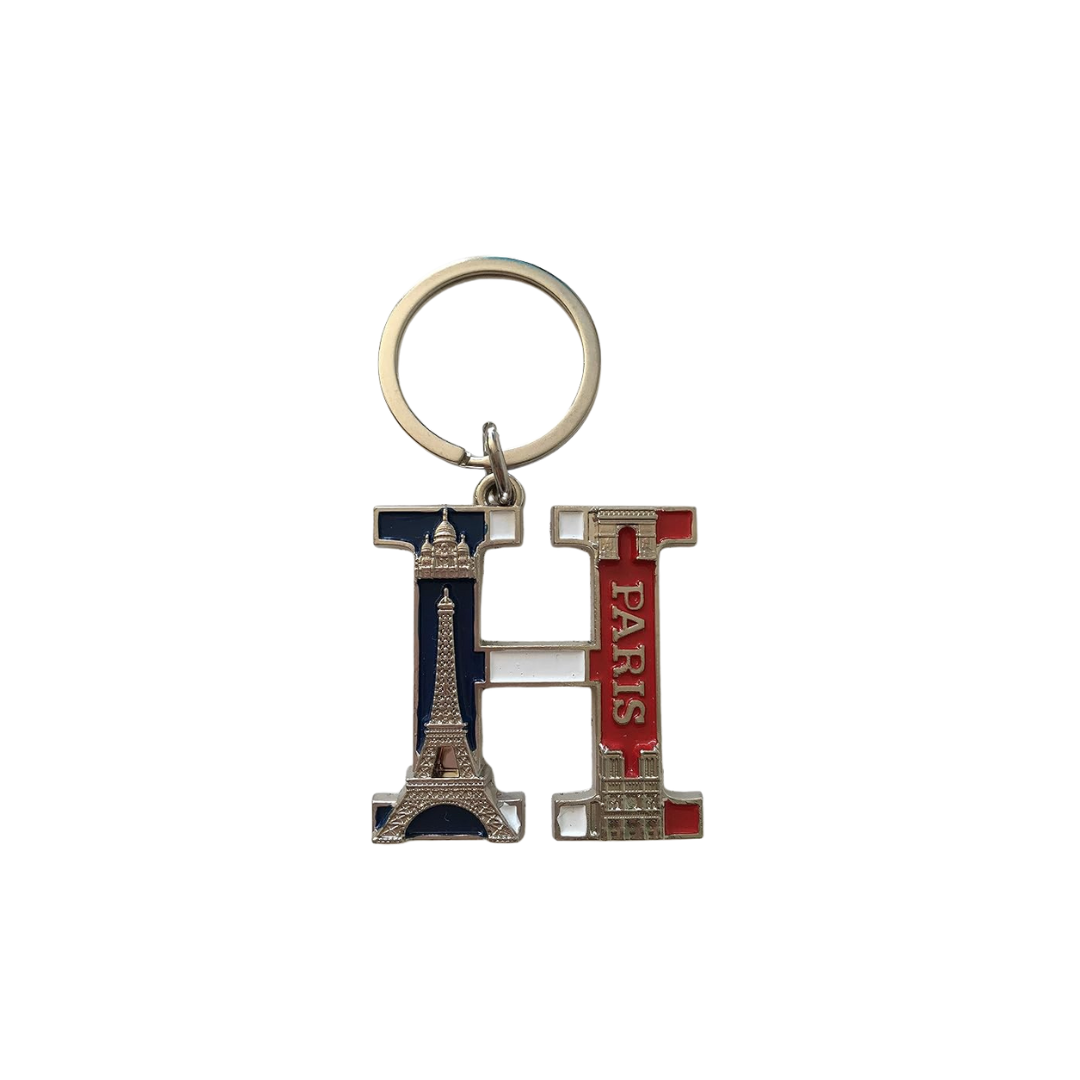 Porte-clés Lettre Alphabet Paris