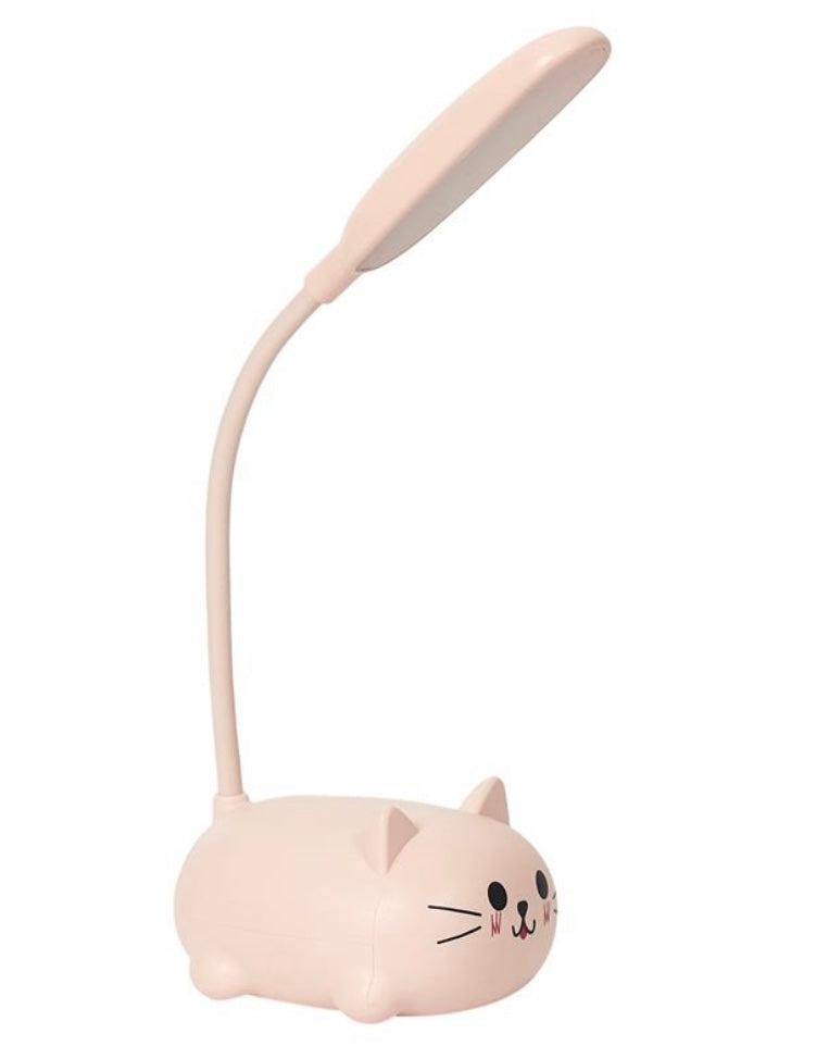 Lampe veilleuse LED Chat rose