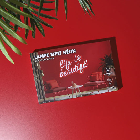 LAMPE EFFET NÉON LIFE IS B si BEAUTIFUL