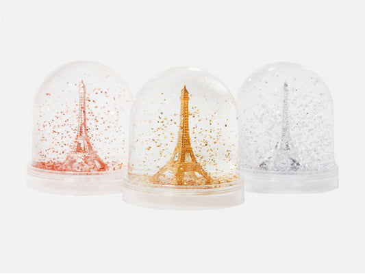 Boule à neige Tour Eiffel et ses paillettes dorèes
