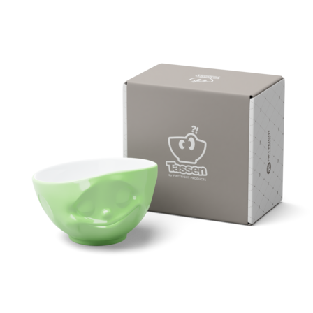Bol visage “Sourire” vert clair