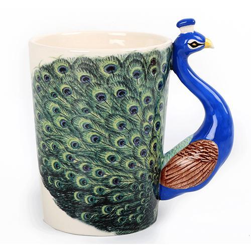 peacock mug